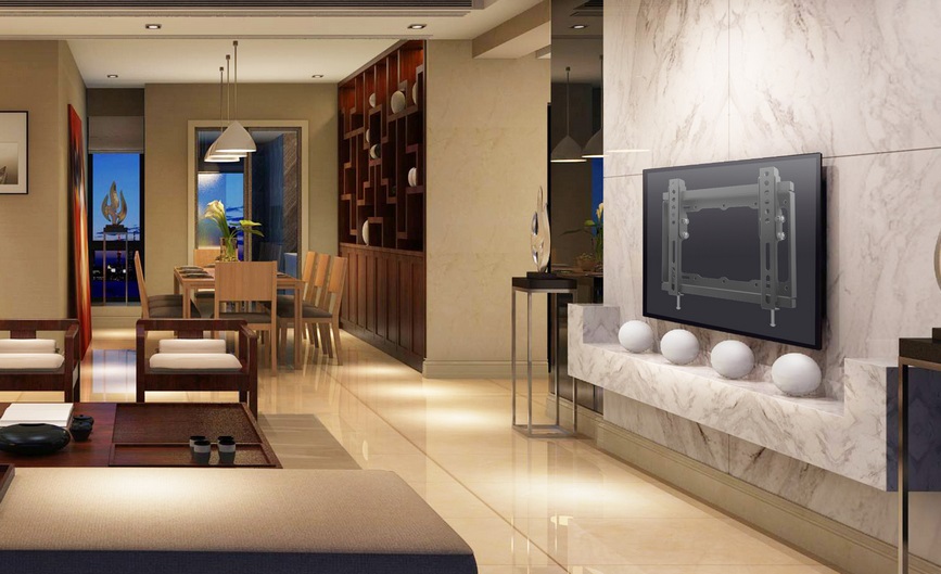 Equip 650408 Supporto TV a parete in acciaio inclinabile per TV da 23