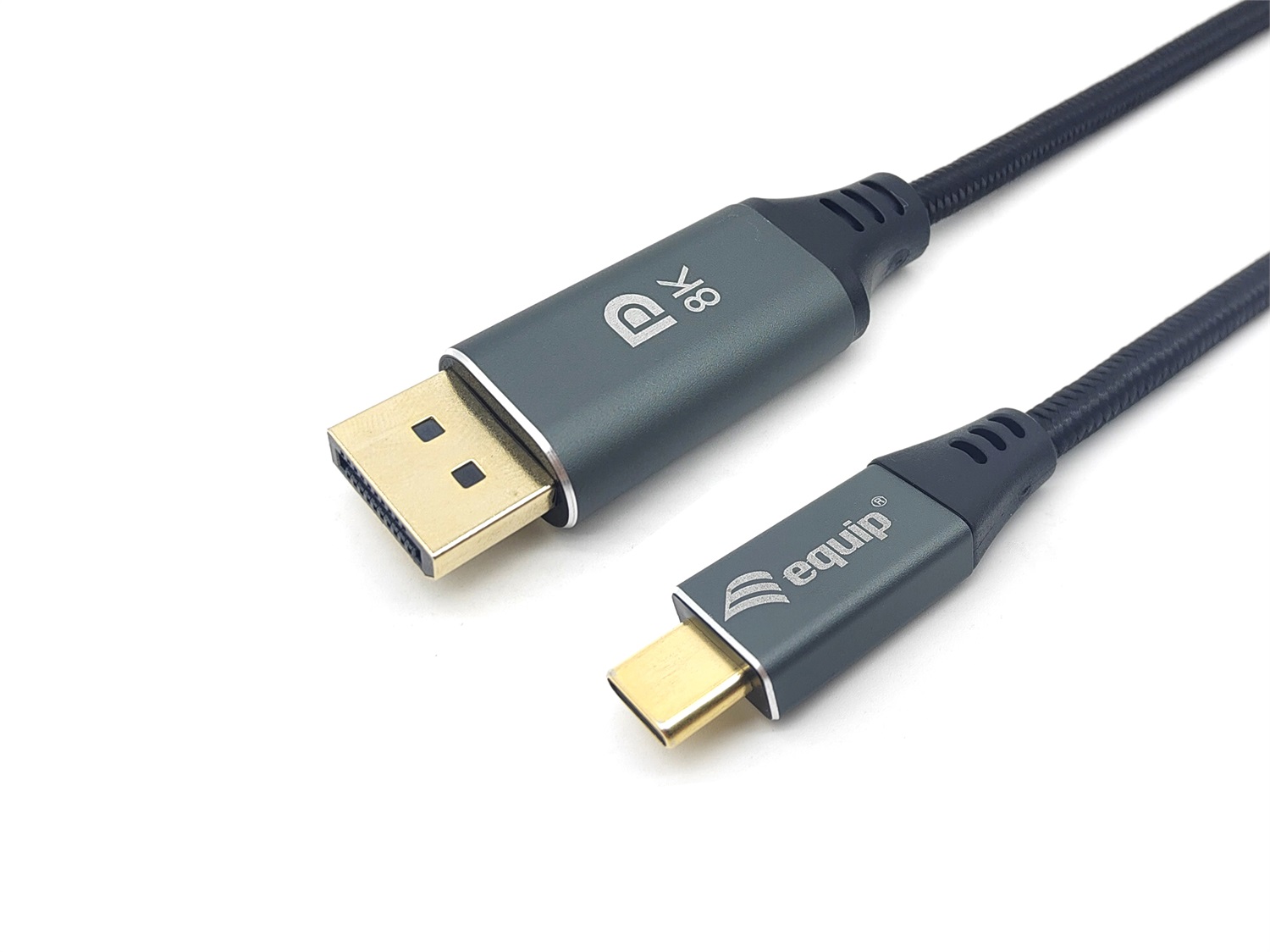 Equip Cavo USB-C a DisplayPort 8K/60Hz - 2m, Giunti Placcati in Oro