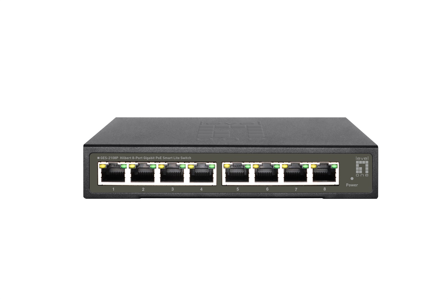 LevelOne GES-2108P Switch di Rete Gestito L2 8-Port Gigabit Ethernet (10/100/1000) con Supporto Power over Ethernet (PoE)