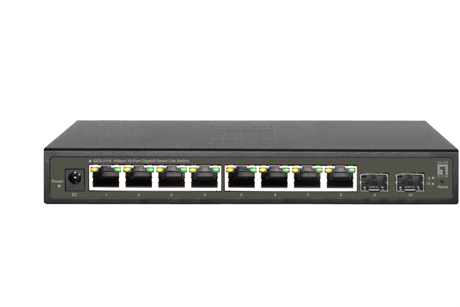 LevelOne GES-2110 Switch di rete Gestito L2 Gigabit Ethernet (10/100/1000) con 8 porte RJ-45 - Nero