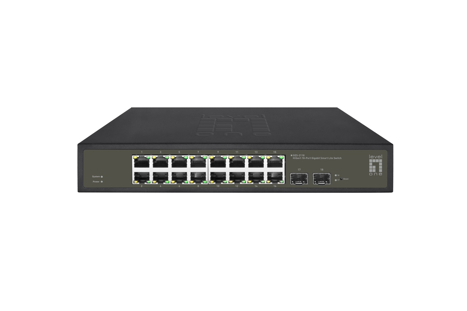 LevelOne GES-2118 Switch di rete Gestito L2 Gigabit Ethernet 18 porte (16xRJ45, 2xPoE ) Nero
