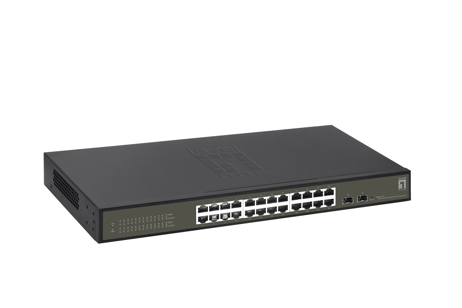LevelOne GES-2126 Switch di Rete Gestito L2 Gigabit Ethernet 24 Porte RJ-45 (10/100/1000) Full Duplex Montaggio Rack Nero