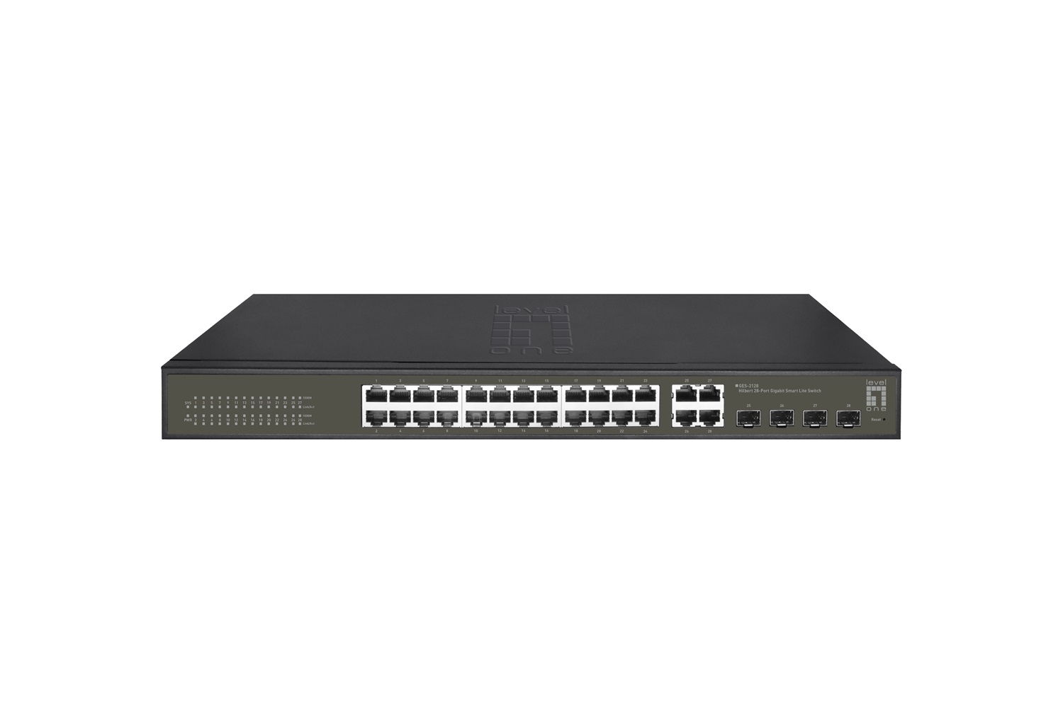 LevelOne GES-2128 Switch di Rete Gestito L2 Gigabit Ethernet 24 Porte RJ-45 (10/100/1000) Full Duplex Nero