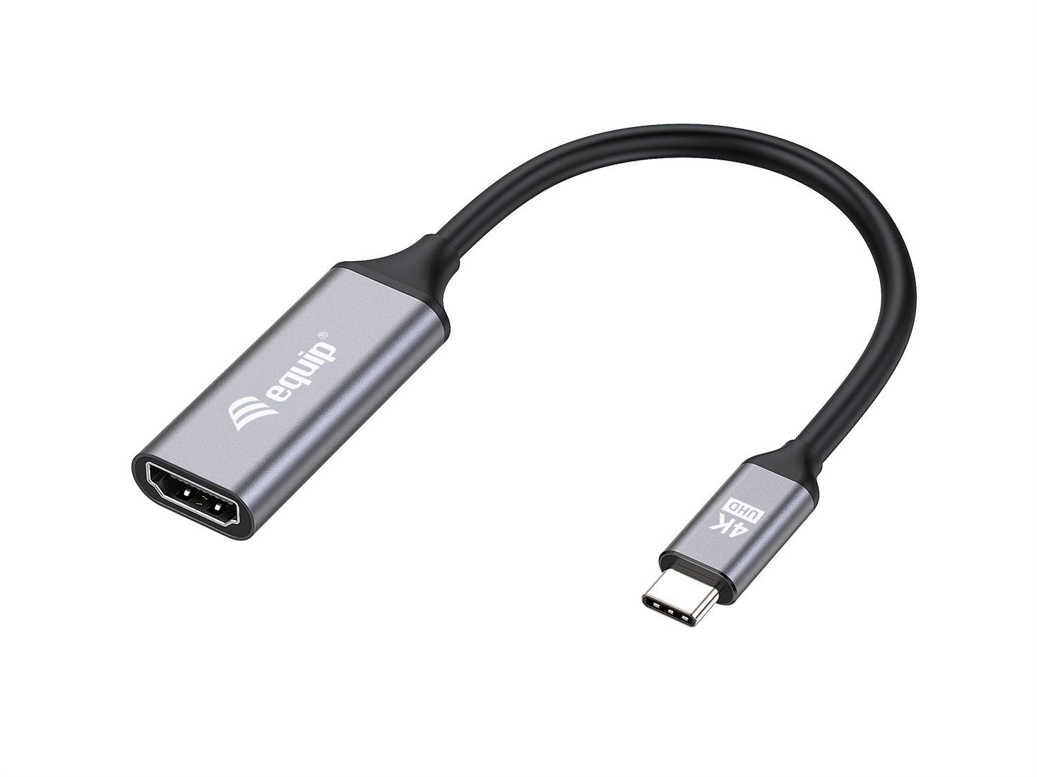 Equip 133491 Adattatore USB-C a HDMI 2.0, 4K/60Hz, 0,15 m, Compatibile Thunderbolt 3/4, Connettori Placcati in Oro