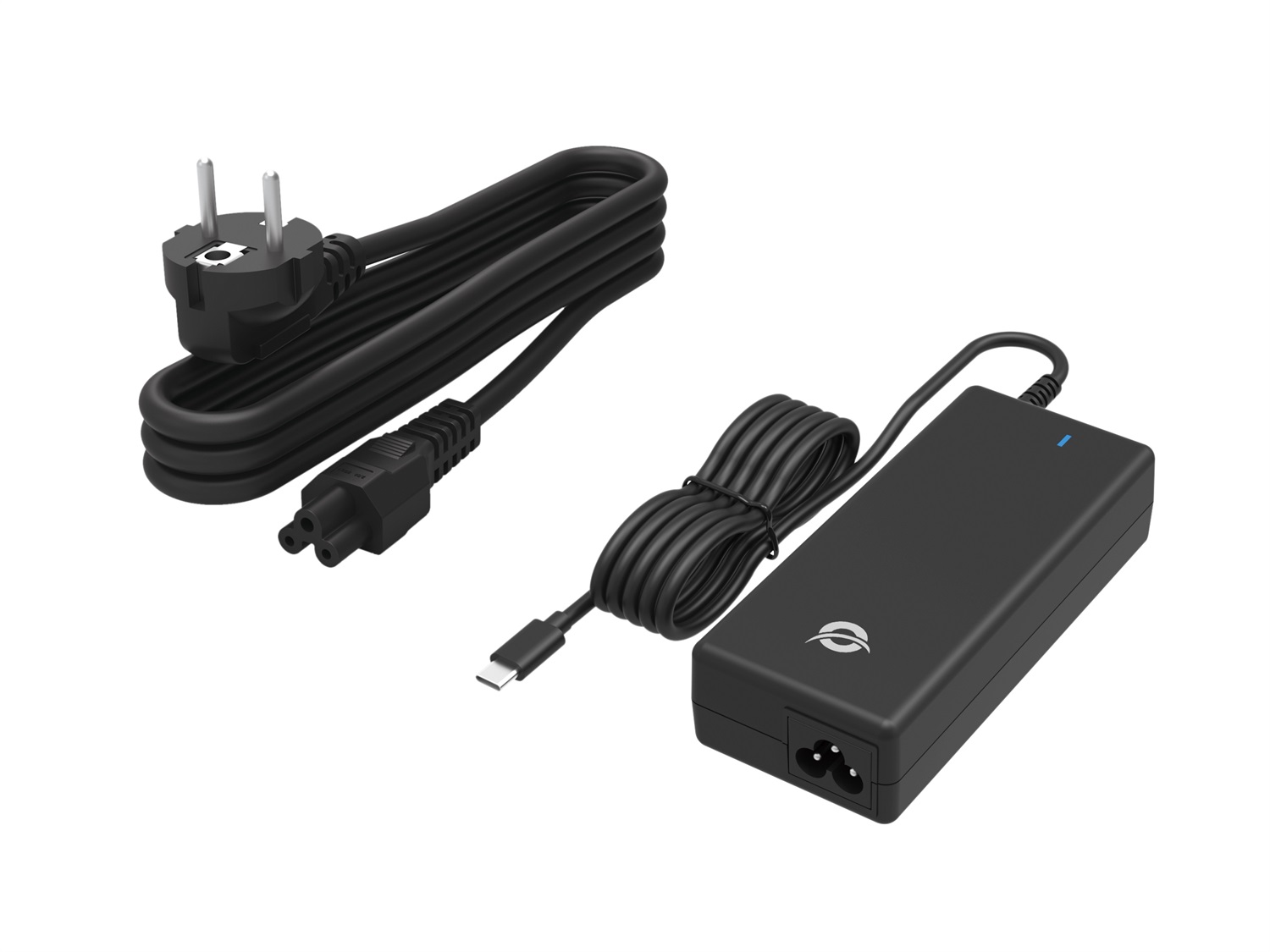 Conceptronic OZUL03BE Adattatore e Invertitore Universale Interno 100W con USB-C, 100-240V, 50-60Hz, Nero