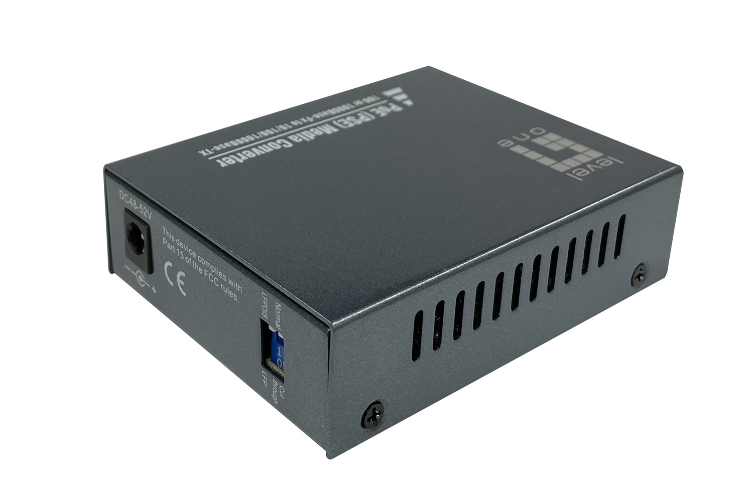 LevelOne GVT-2013 Convertitore Multimediale di Rete 1000 Mbit/s, 850 nm, Multimodale, RJ45 a SC, PoE PSE, Distanza 0.5 km