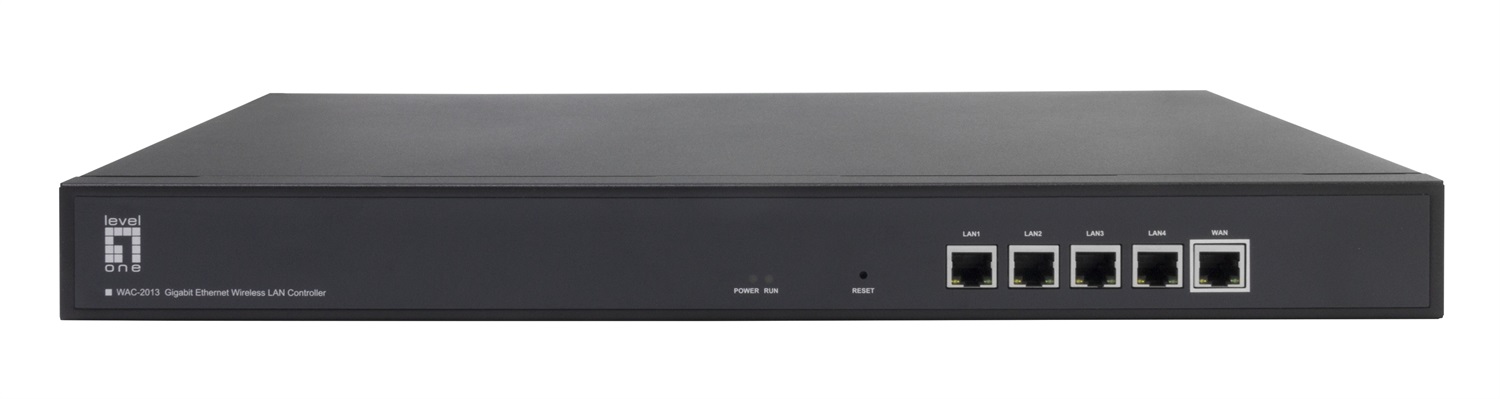 LevelOne WAC-2013 Gateway/Controller 10/100/1000 Mbit/s - Nero, Metallo, 512 MB RAM, 16 MB Flash