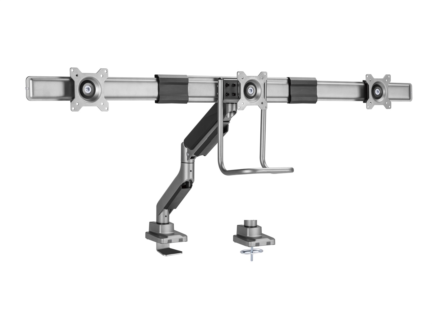 Equip 650162 Supporto da Tavolo Triplo per Monitor 17-27