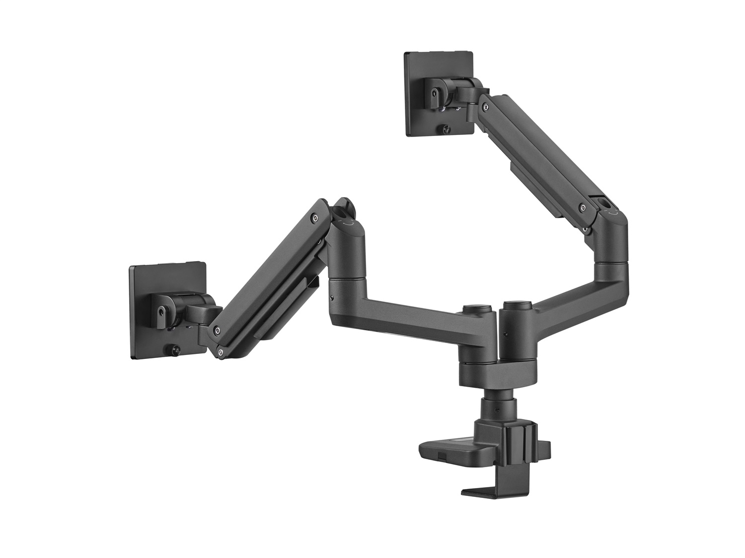 Equip 650182 Supporto da Tavolo per Doppio Monitor 17-35'' Nero - Capacità 40kg, VESA 75/100