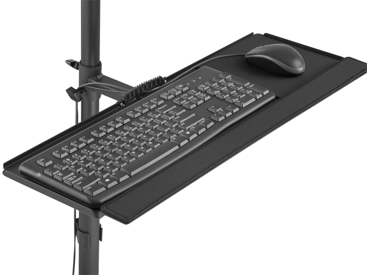 Equip 650171 Carrello Multimediale e Supporto per Monitor Singolo 17''-32'' - Nero, Capacità 8kg, Altezza 1780mm