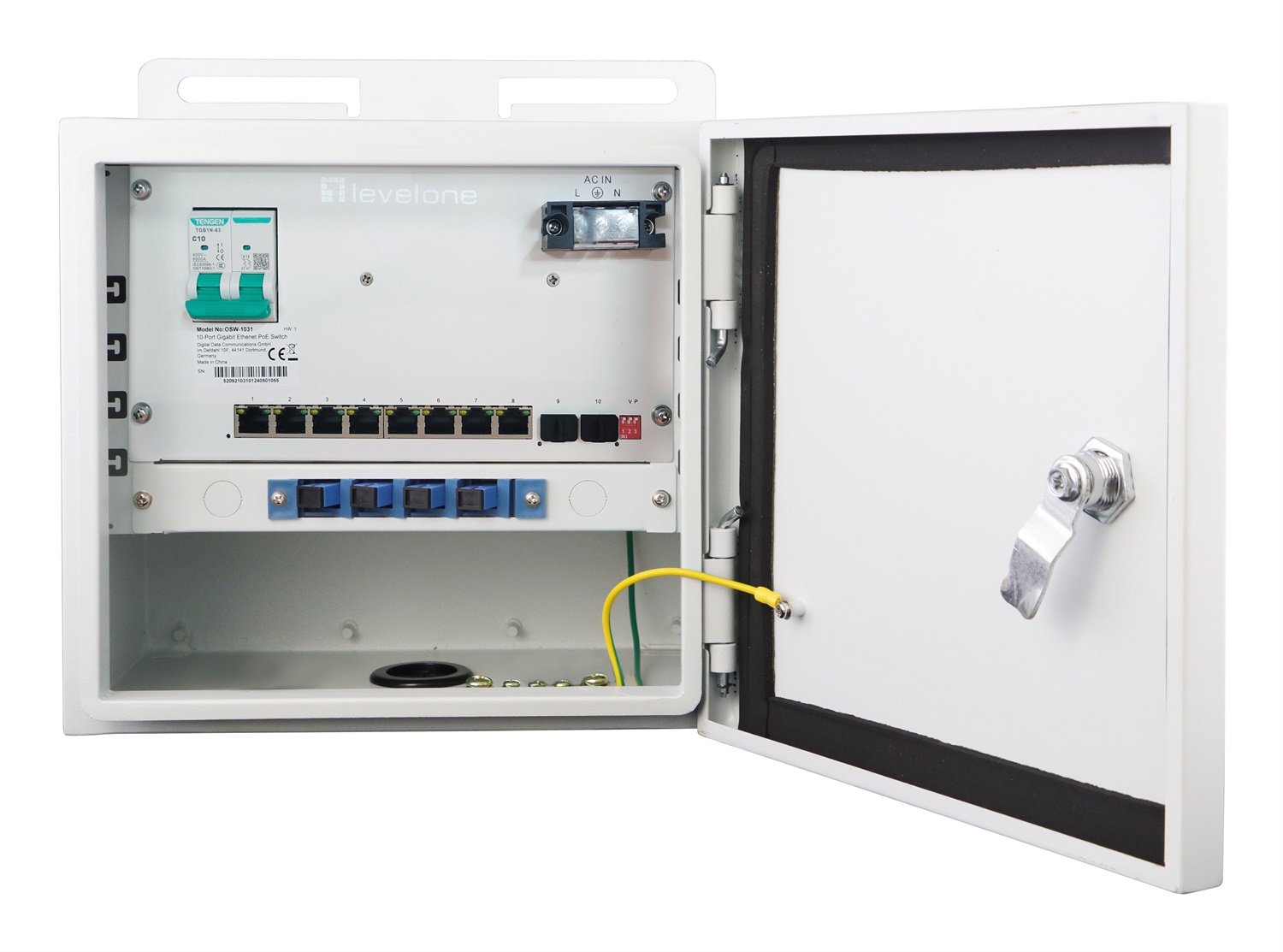 LevelOne OSW-1031 Switch di Rete Non Gestito 2.5G Ethernet (100/1000/2500) con 8 Porte RJ-45 e Supporto Power over Ethernet (PoE) - Nero