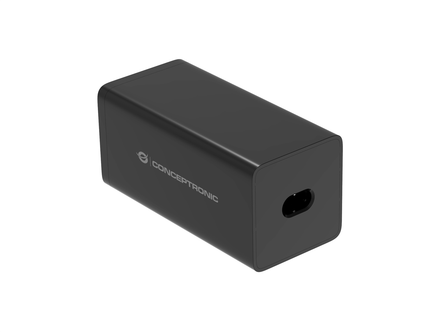 Conceptronic OZUL06BE Caricabatterie Universale 6 Porte 200W GaN Nero Ricarica Rapida