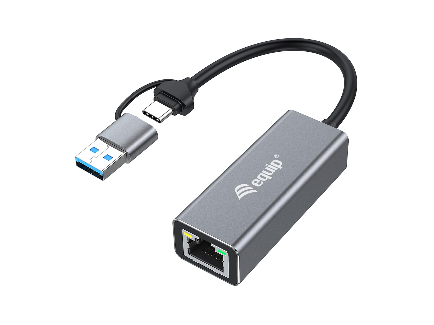 Equip 133495 - Adattatore di rete Ethernet da USB-C a 2,5 Gigabit (USB-C A) con compatibilità Thunderbolt 3/4