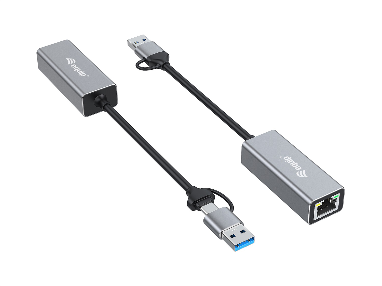 Equip 133495 - Adattatore di rete Ethernet da USB-C a 2,5 Gigabit (USB-C A) con compatibilità Thunderbolt 3/4