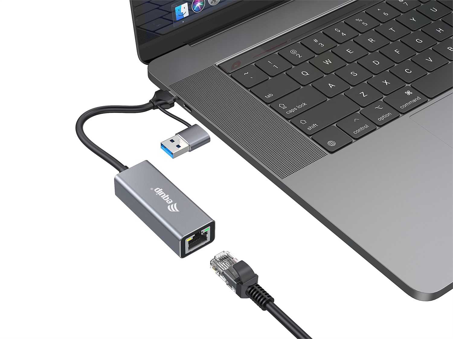 Equip 133495 - Adattatore di rete Ethernet da USB-C a 2,5 Gigabit (USB-C A) con compatibilità Thunderbolt 3/4