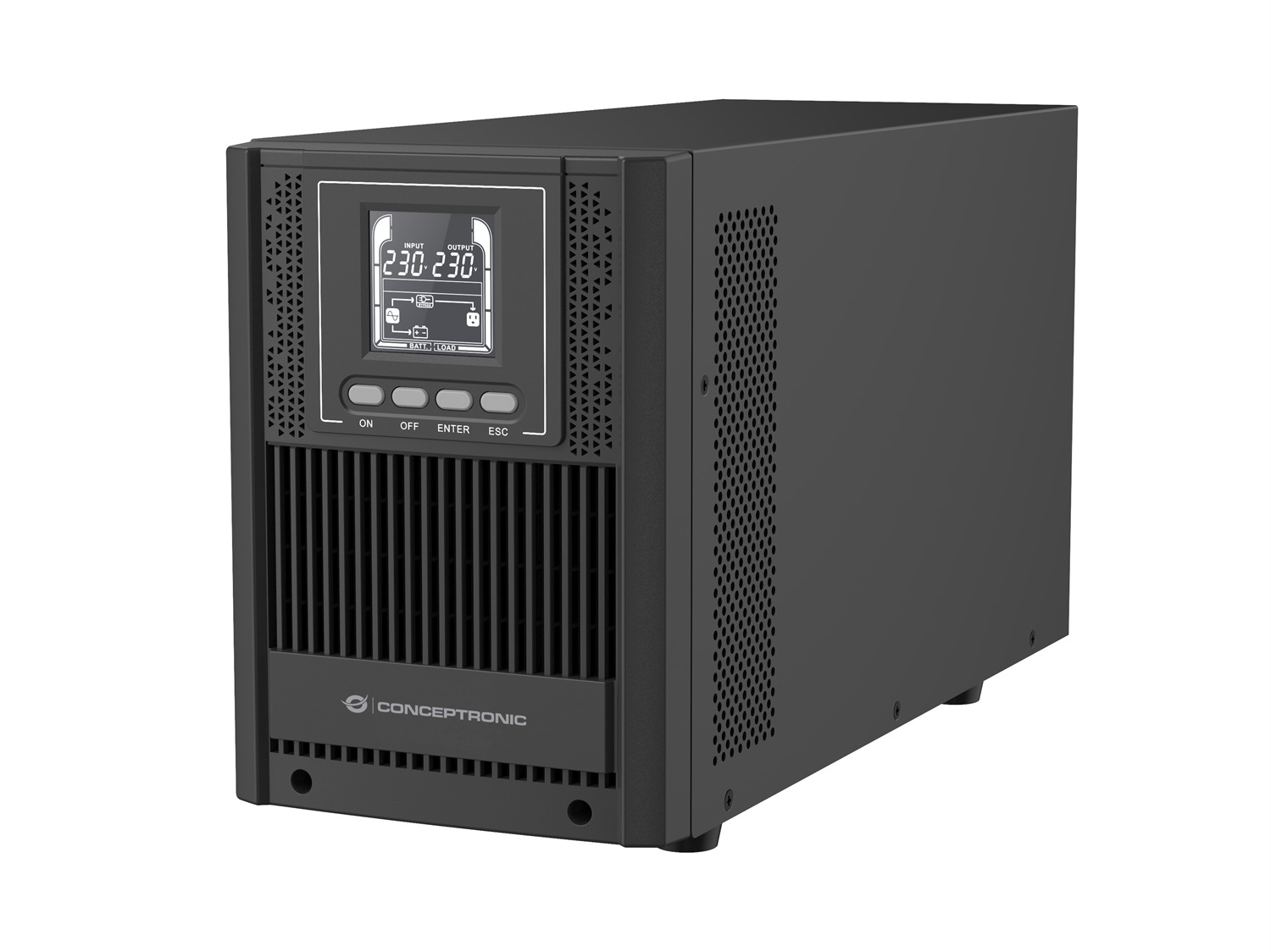 Conceptronic ZEUS52ES2K Gruppo di Continuità (UPS) Doppia Conversione (Online) 2 kVA 1800 W 4 Prese AC USB Tipo B