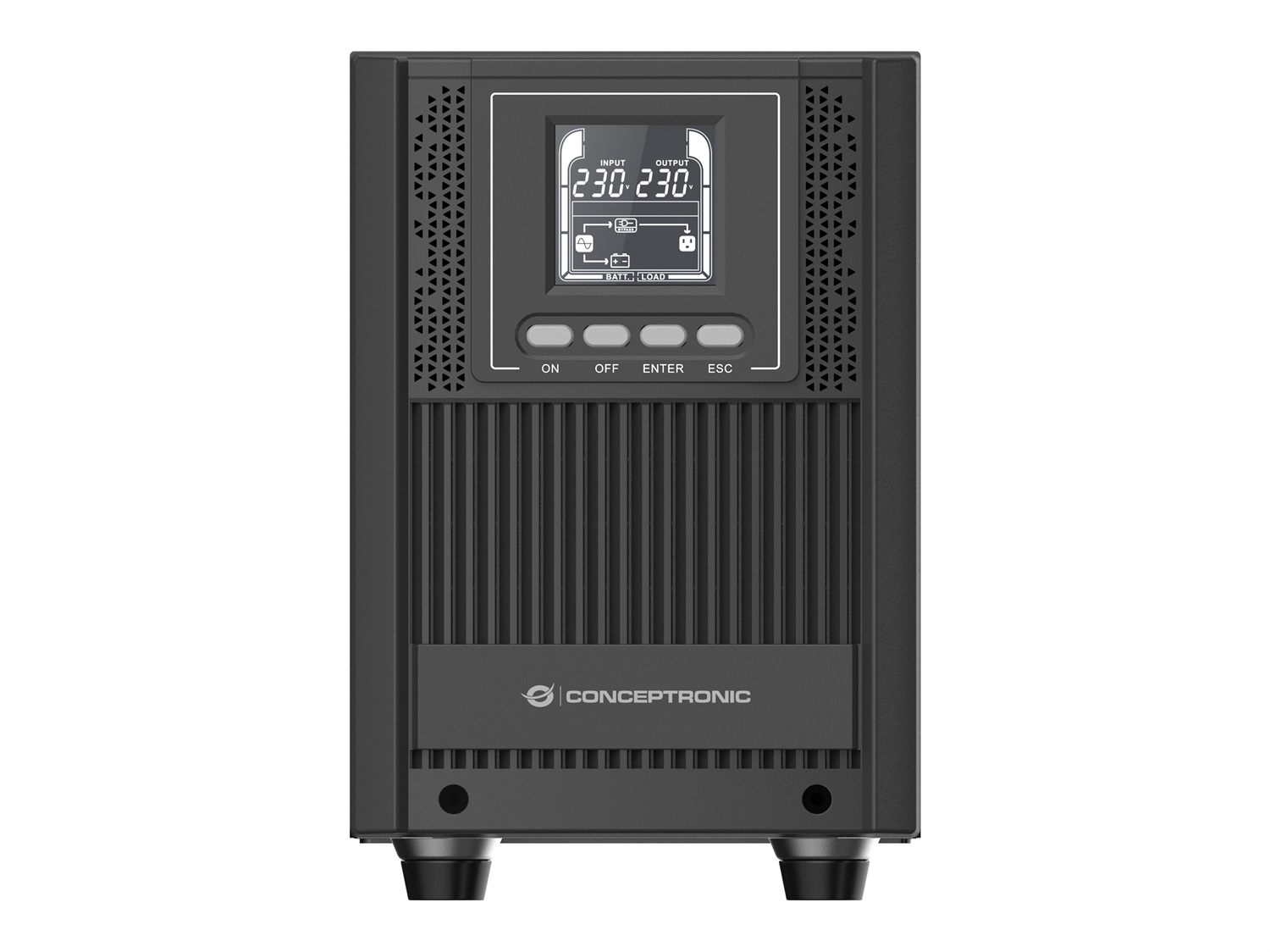 Conceptronic ZEUS52ES2K Gruppo di Continuità (UPS) Doppia Conversione (Online) 2 kVA 1800 W 4 Prese AC USB Tipo B
