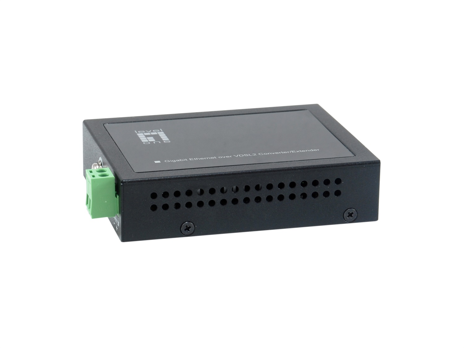 LevelOne VDS-2201 Convertitore Multimediale di Rete 1000 Mbit/s Nero con Supporto GBE e LT VDSL2