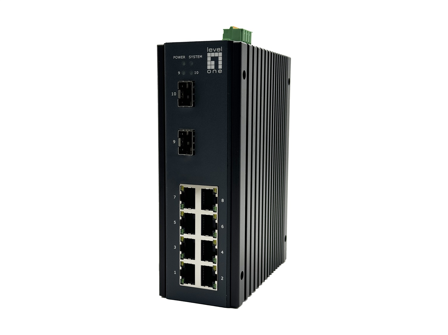 LevelOne IGU-1071 Switch di Rete Gestito L2 Gigabit Ethernet 10 Porte (8x 1GbE, 2x 2.5GbE SFP) Nero