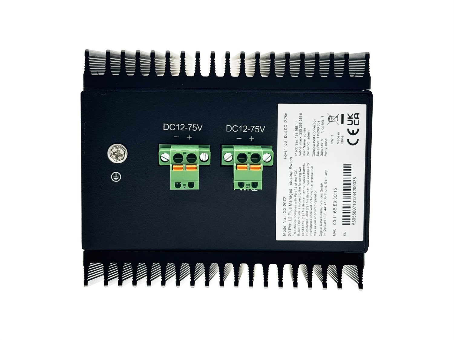 LevelOne IGX-2072 Switch di Rete Gestito L2 Gigabit Ethernet (10/100/1000) Nero - 8 Porte 1GbE e 8 Porte 2.5GbE SFP