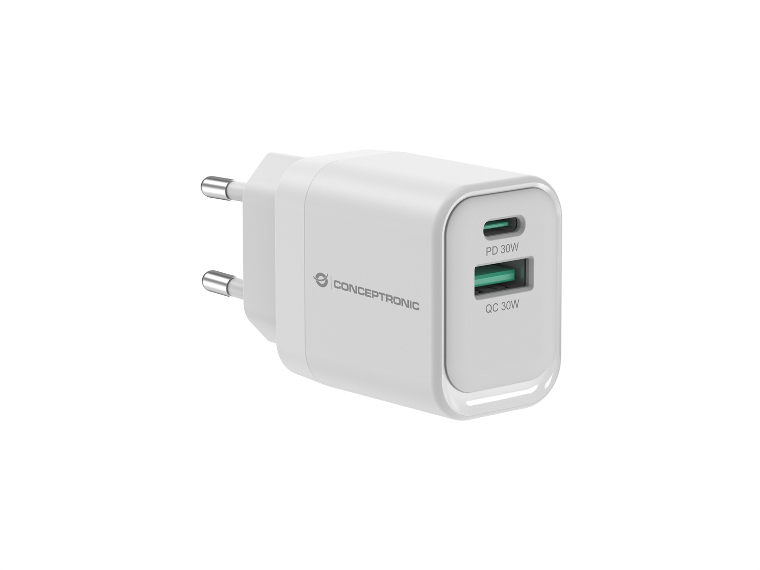 Conceptronic ALTHEA19W33 Caricabatterie Universale Bianco AC Ricarica Rapida 20V Interno