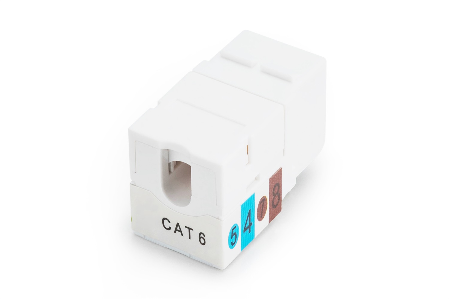 Digitus DN-93601 Modulo Keystone Cat-6 non schermato RJ45 250 MHz 1GBase-T Installazione senza attrezzi Bianco