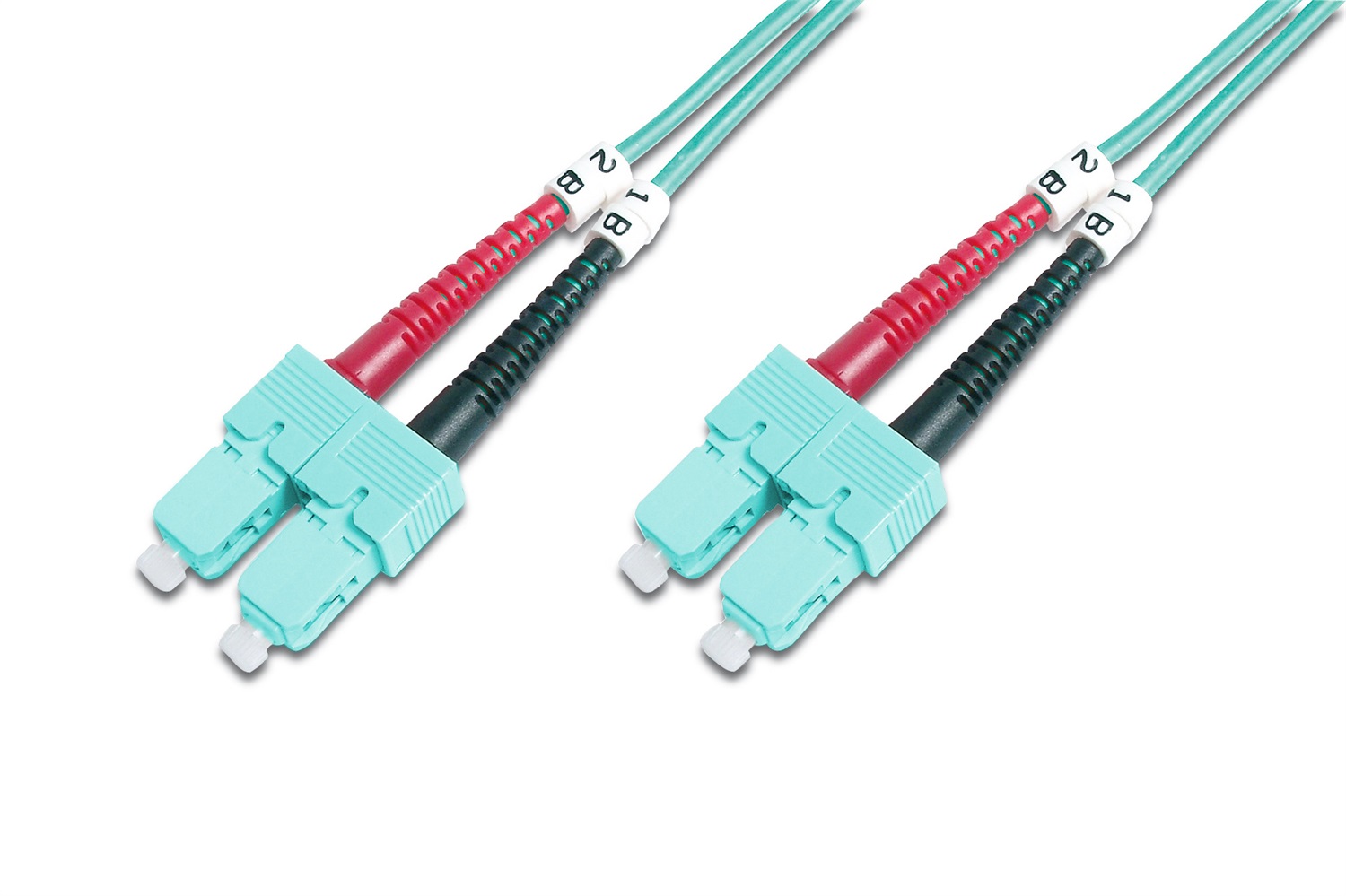 Digitus DK-2522-05/3 - Cavo In Fibra Ottica Multimodale OM3 - 5 m - SC/SC - Duplex - 1/10/40/100 Gbit/s - Turchese (Aqua)