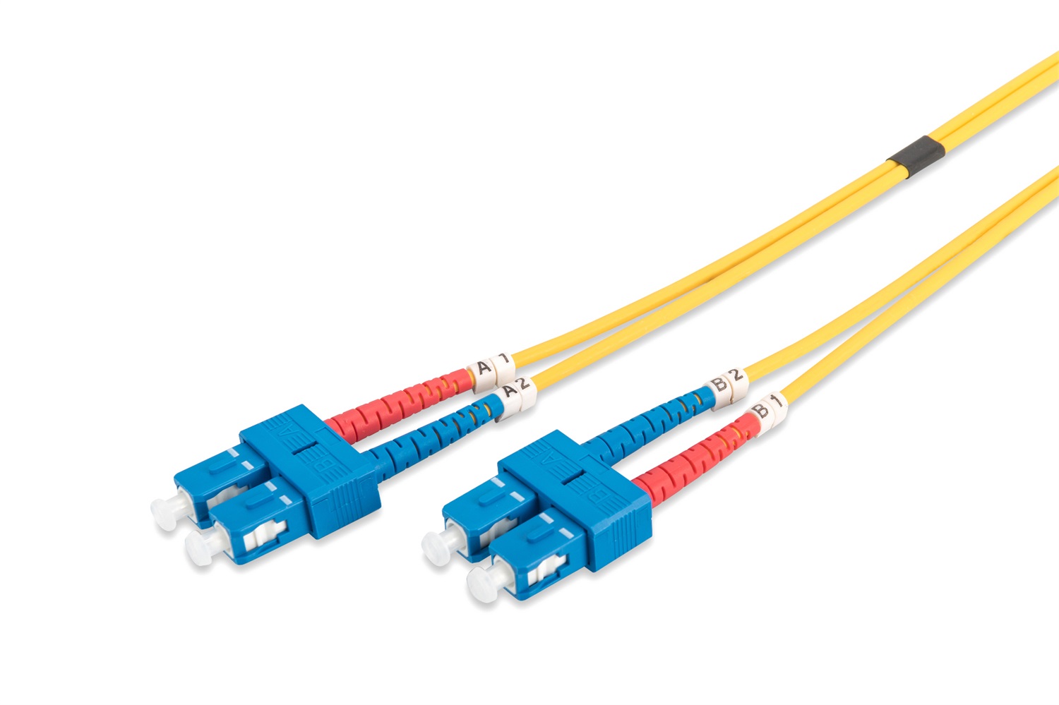 Digitus DK-2922-10 Cavo Patch Monomodale LWL SC/SC 10 m OS2 Duplex 1/10 Gbit/s Fibra Ottica Giallo
