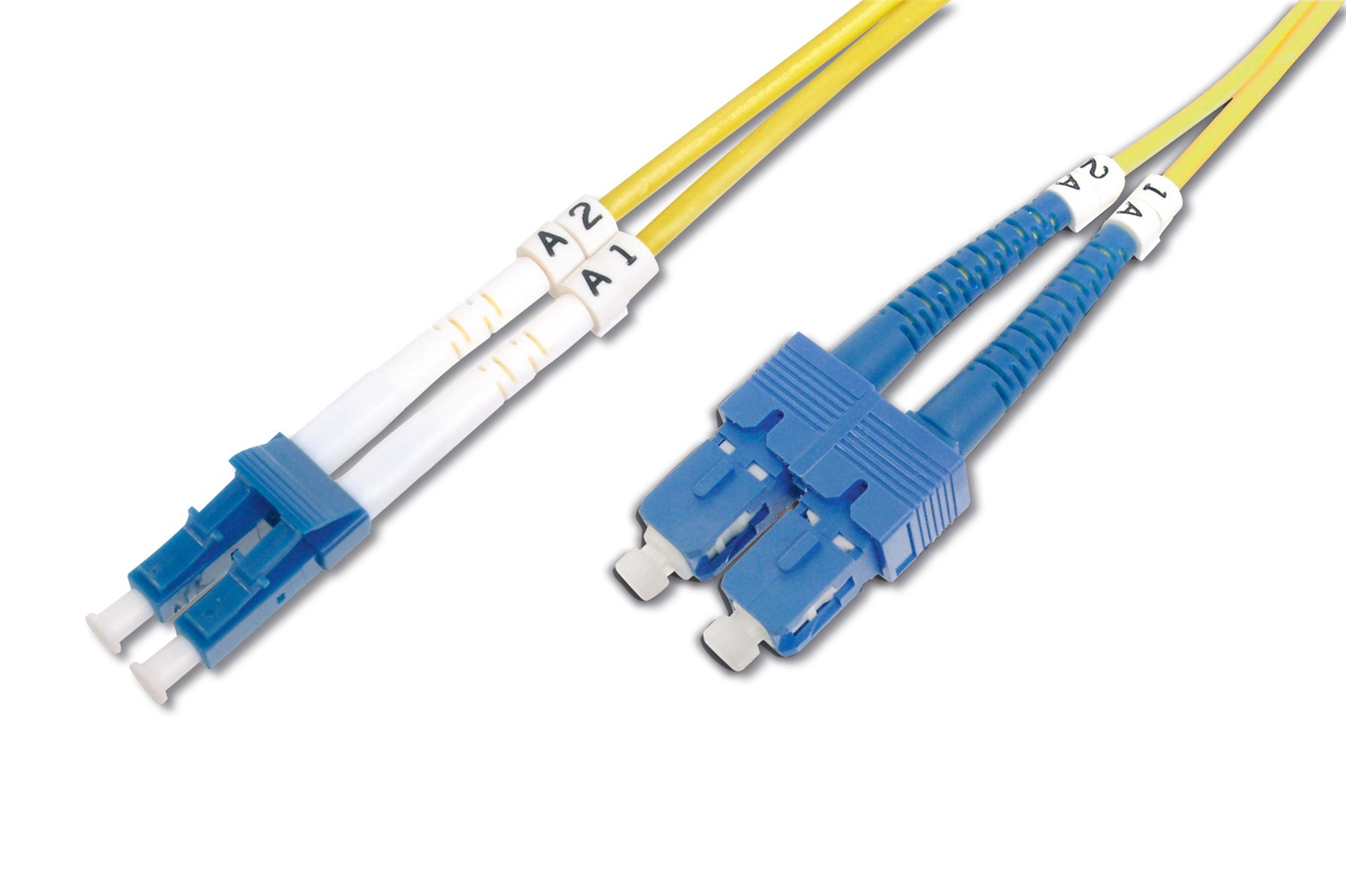 DIGITUS DK-2932-05 - Cavo In Fibra Ottica Monomodale OS2 5 m Duplex LC/SC 1/10 Gbit/s Giallo