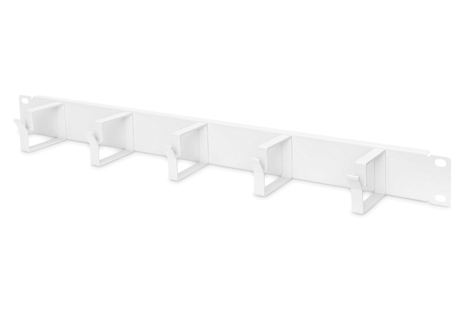 DIGITUS Pannello Passacavi 1U 5x40x60mm Grigio RAL 7035 con Installazione Facile
