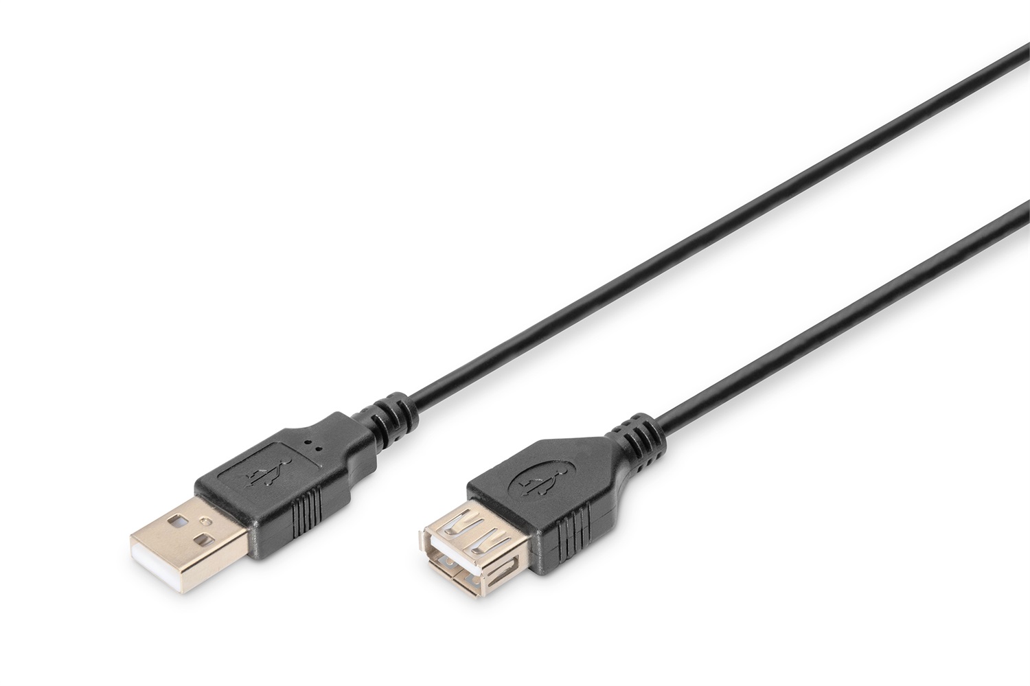 Digitus Cavo di prolunga USB 2.0 - 1,8 m - USB A Maschio a USB A Femmina - 480 Mbit/s - Nero