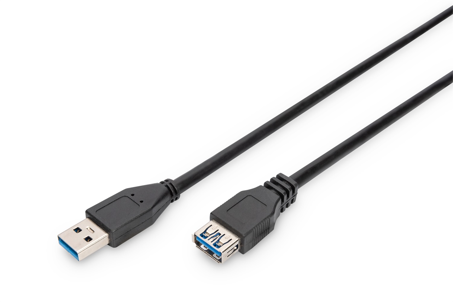 Digitus Cavo Prolunga USB 3.0 Tipo A M/F 1.8m, Nero, USB 3.2 Gen 1 (3.1 Gen 1), Connettori Maschio/Femmina