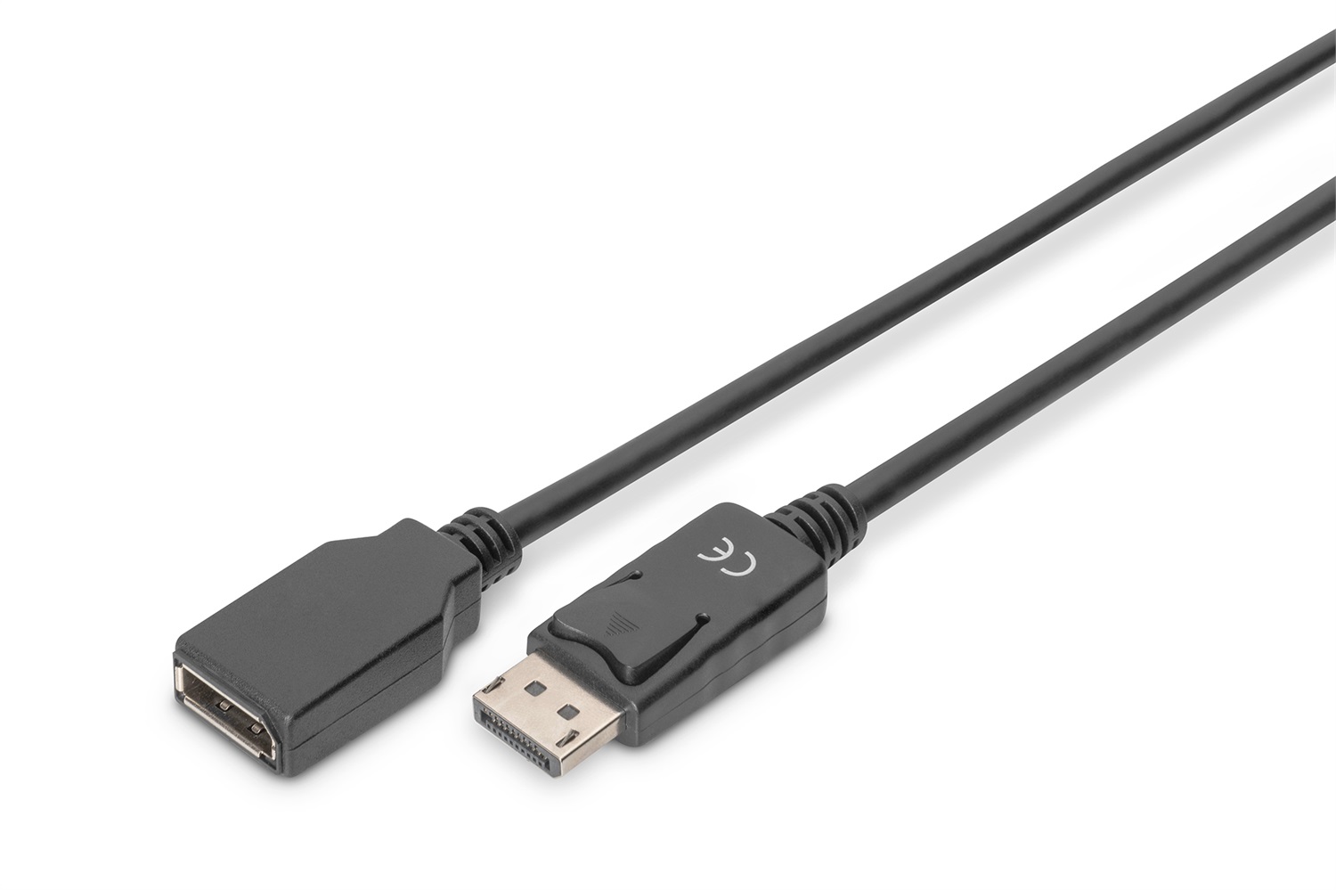 DIGITUS Cavo di prolunga DisplayPort DP 1.2 M/F 2,0 m UHD 4k60Hz con blocco Nero