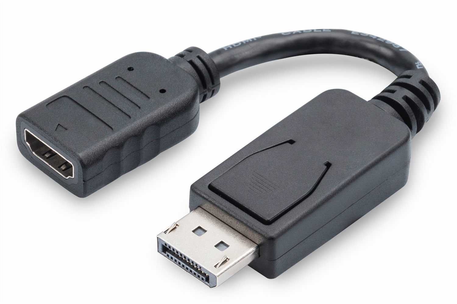Digitus Cavo Adattatore DisplayPort a HDMI 0,15 m - Maschio/Femmina, 1920x1080, 60Hz, Doppia Schermatura