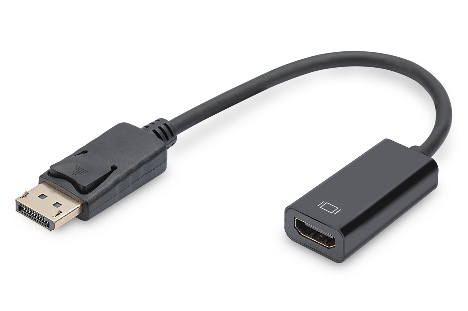 Digitus Adattatore DisplayPort a HDMI 0,15 m - Maschio a Femmina, Nichel, Contatti Placcati Oro