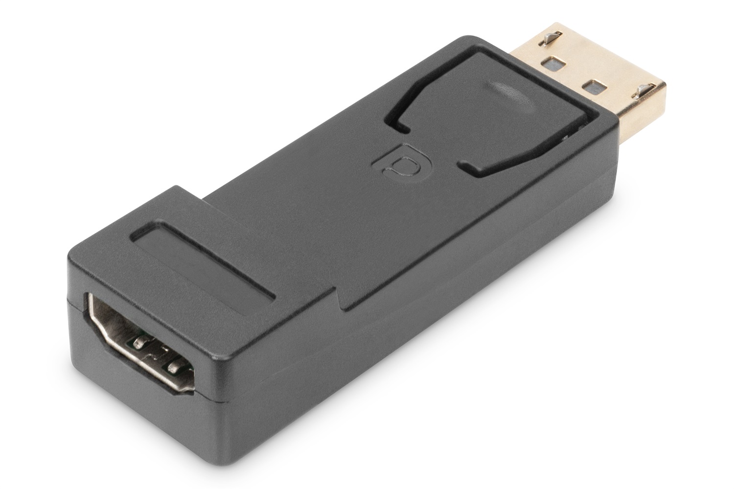 Digitus Adattatore DisplayPort DP - HDMI Tipo A, con bloccaggio, DP 1.1, Full HD, Nero