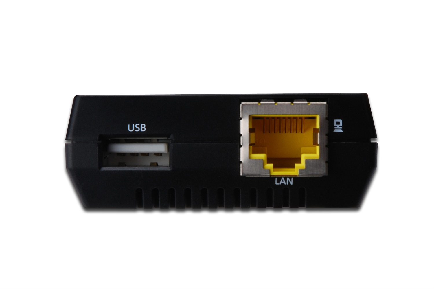 DIGITUS Server di rete USB Fast Ethernet Multifunzione 1 Porta USB 2.0, Rete 10/100 Mbps, RJ45, Nero