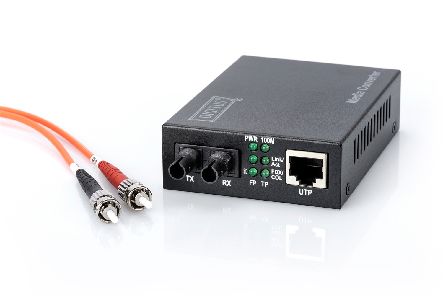 Digitus Convertitore di media Fast Ethernet RJ45 a ST Multimode 100 Mbit fino a 2 km 1310 nm
