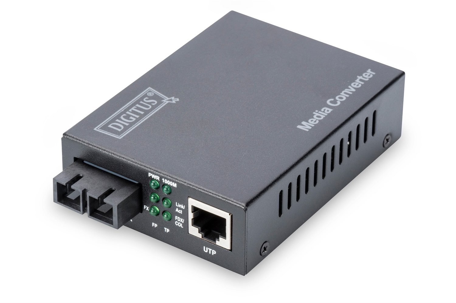 Digitus by Assmann Convertitore di Media Gigabit Ethernet DN-82121-1, SC Monomodale, 1000 Mbit/s, 1310 nm, Fino a 10 km