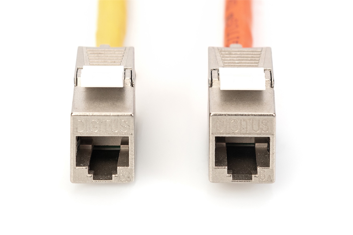 DIGITUS Modulo Keystone CAT 6A Schermato RJ45 - Installazione Senza Attrezzi, 10 Gbit/s, 500 MHz, Dimensioni 14x34x20 mm