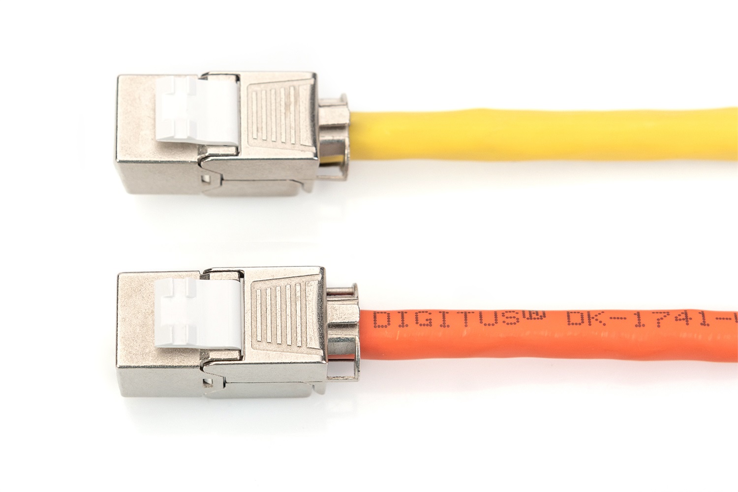 DIGITUS Modulo Keystone CAT 6A Schermato RJ45 - Installazione Senza Attrezzi, 10 Gbit/s, 500 MHz, Dimensioni 14x34x20 mm
