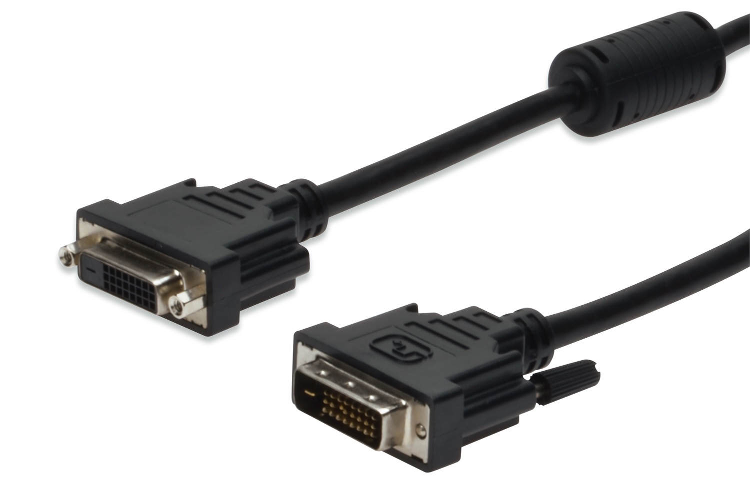 Digitus Cavo Prolunga Monitor DVI-D 24 1 Dual Link Maschio/Femmina 1.8 m Schermato con Filtri di Ferrite