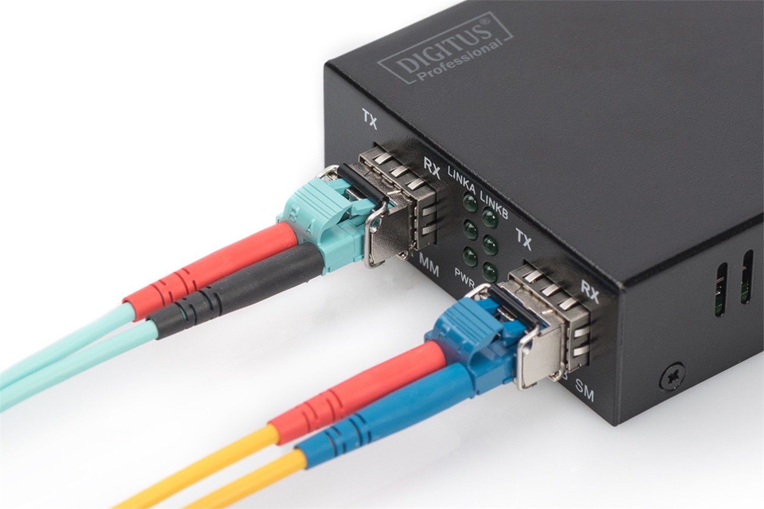 Digitus Modulo Mini GBIC (SFP) 1,25 Gbps, Fibra Ottica Multimode LC Duplex 1000Base-SX, 850nm, Fino a 0,55 km
