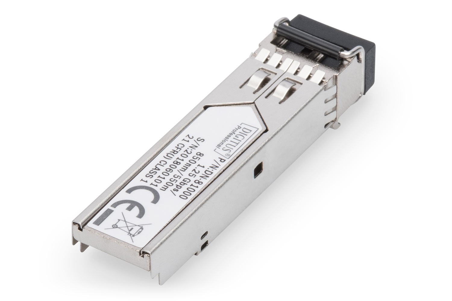Digitus Modulo Mini GBIC (SFP) 1,25 Gbps, Fibra Ottica Multimode LC Duplex 1000Base-SX, 850nm, Fino a 0,55 km