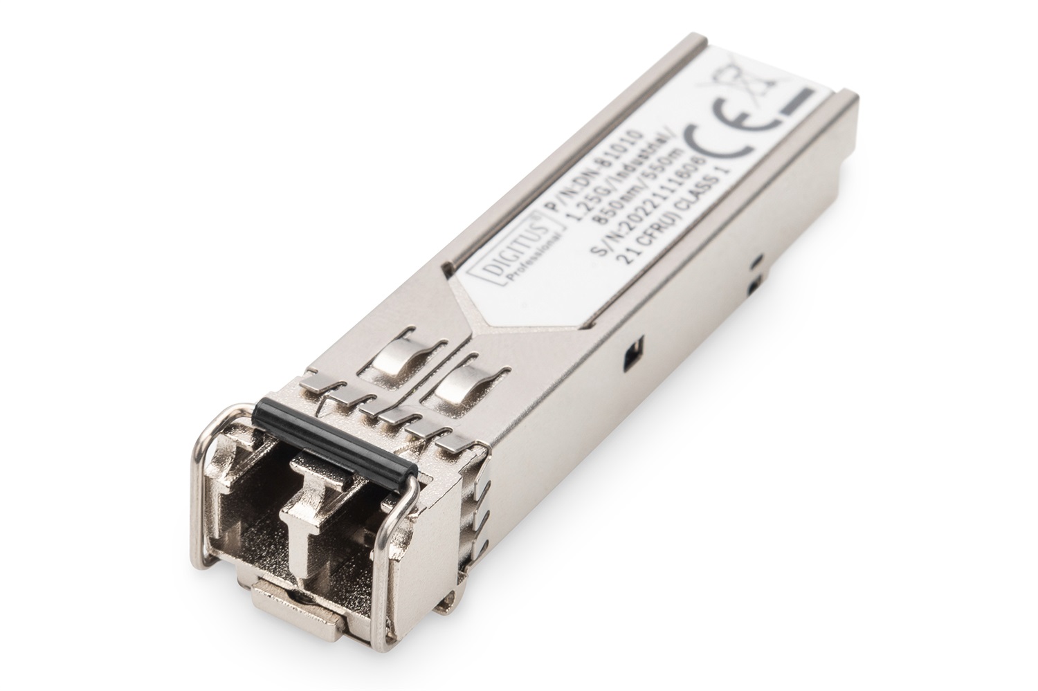 Digitus Modulo Mini GBIC Industriale SFP, 1,25 Gbps, 0,55 km, Connettore LC, Multimode, 850 nm