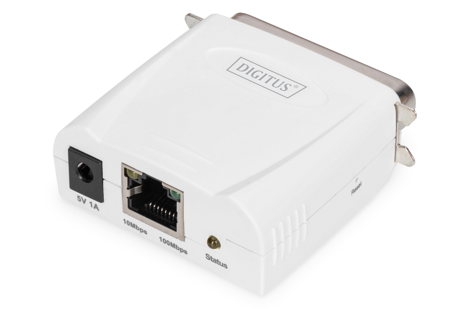 Digitus DN-13001-1 Print Server Parallelo 1 Porta RJ45 10/100 Mbps per Stampanti Centronics 36 Poli