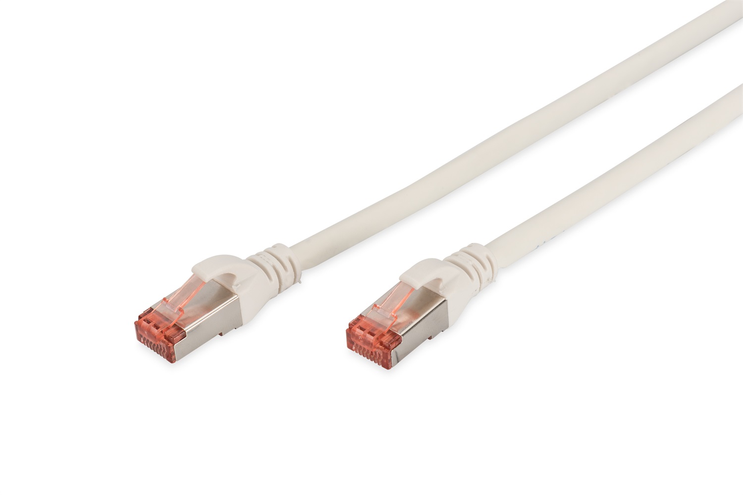 Digitus Cavo di Rete Cat6 S/FTP Bianco 2 m - RJ-45, Velocità fino a 1000 Mbit/s