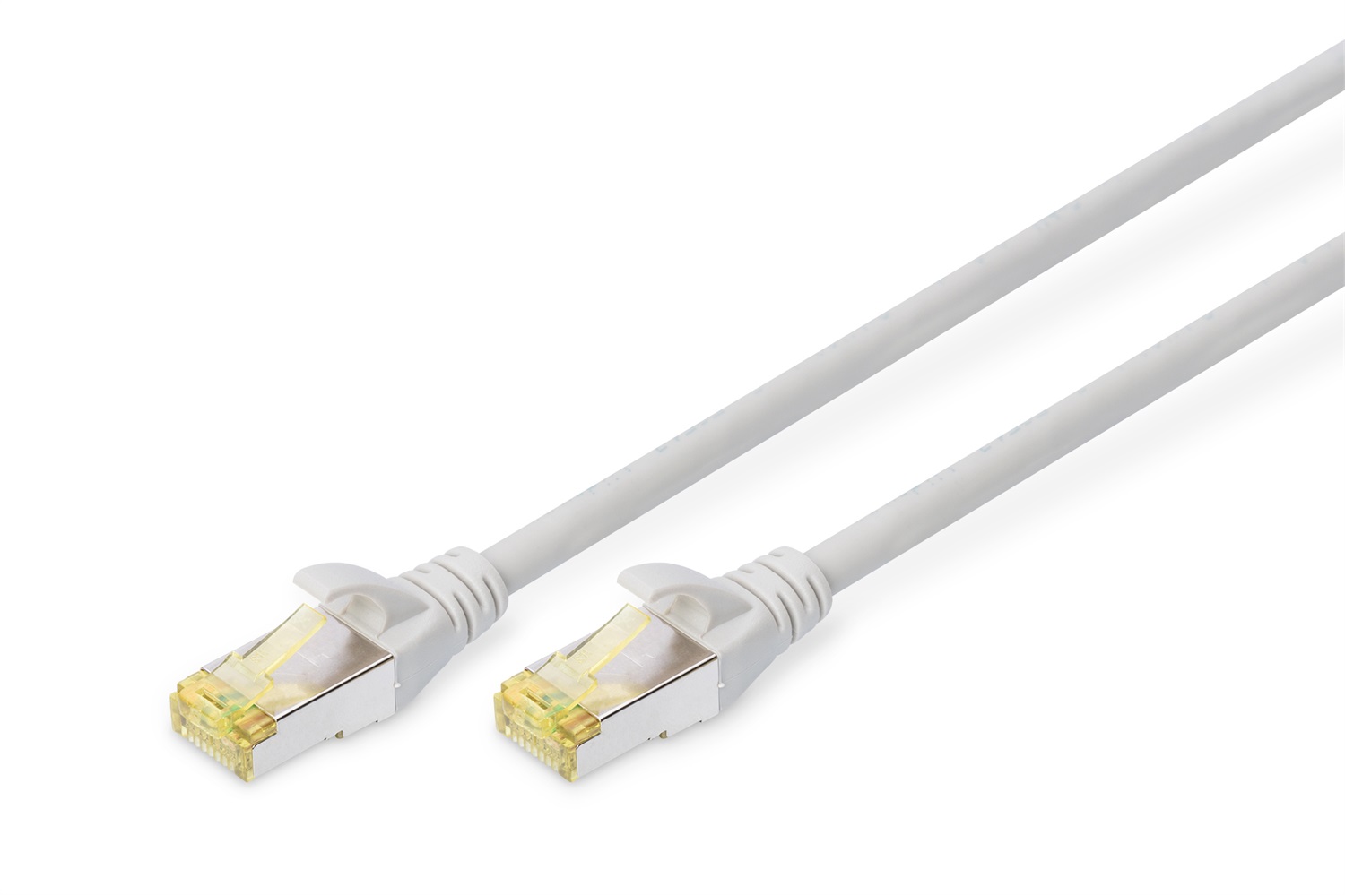 Digitus Cavo Patch CAT 6A S/FTP Grigio 0,25 m RJ-45 - Velocità fino a 10 Gbit/s, Compatibile con Cat-6 e Cat-7