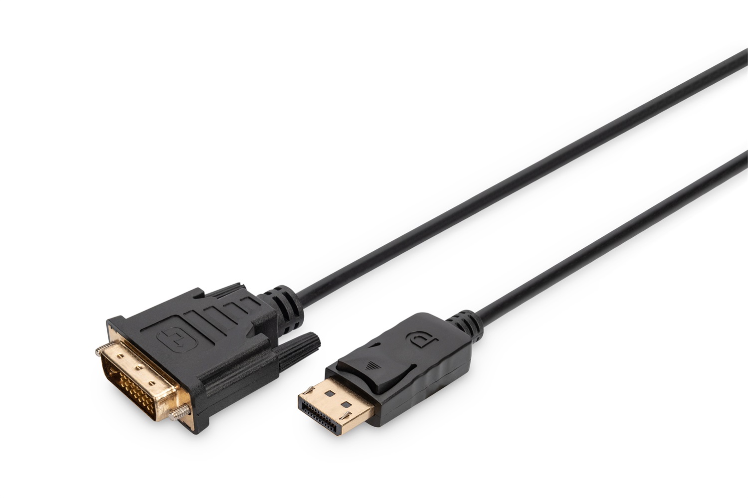 DIGITUS Cavo adattatore DisplayPort DP a DVI-D 3 m - Full HD 1080p/60Hz - DisplayPort 1.1a - Nero