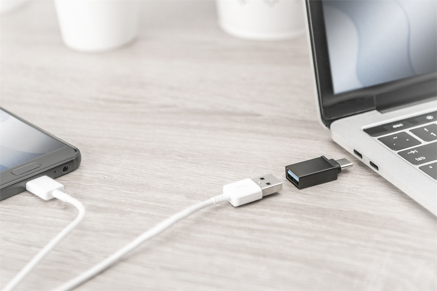 Digitus AK300506000S Adattatore USB Tipo C Maschio a USB A Femmina, Nero, USB 3.0, Velocità fino a 5 Gbit/s